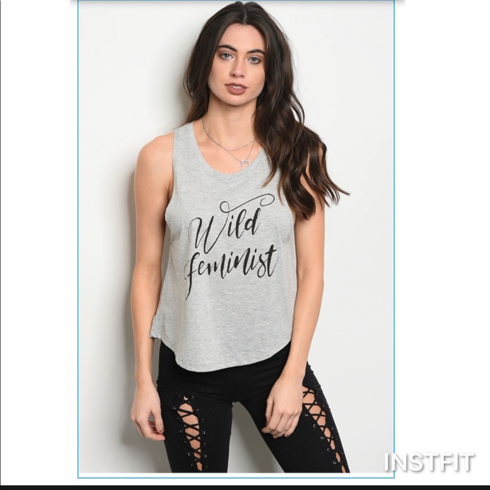 wild feminist tank top